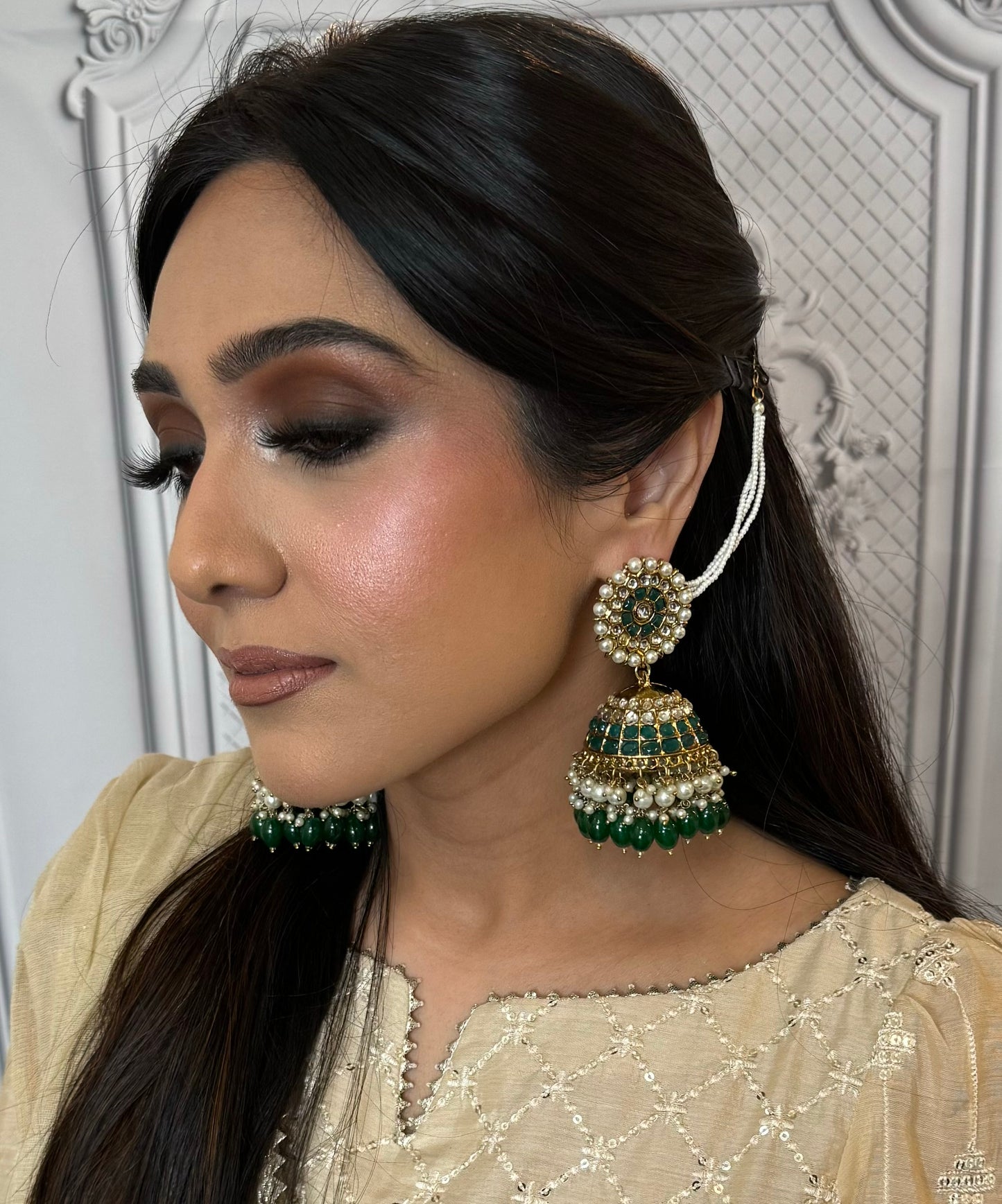 Komal Statement Jhumkas with Sahara