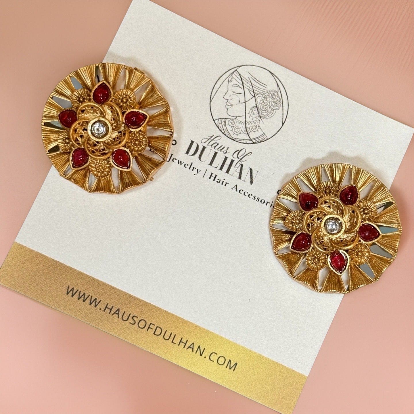Nisha Gold Studs