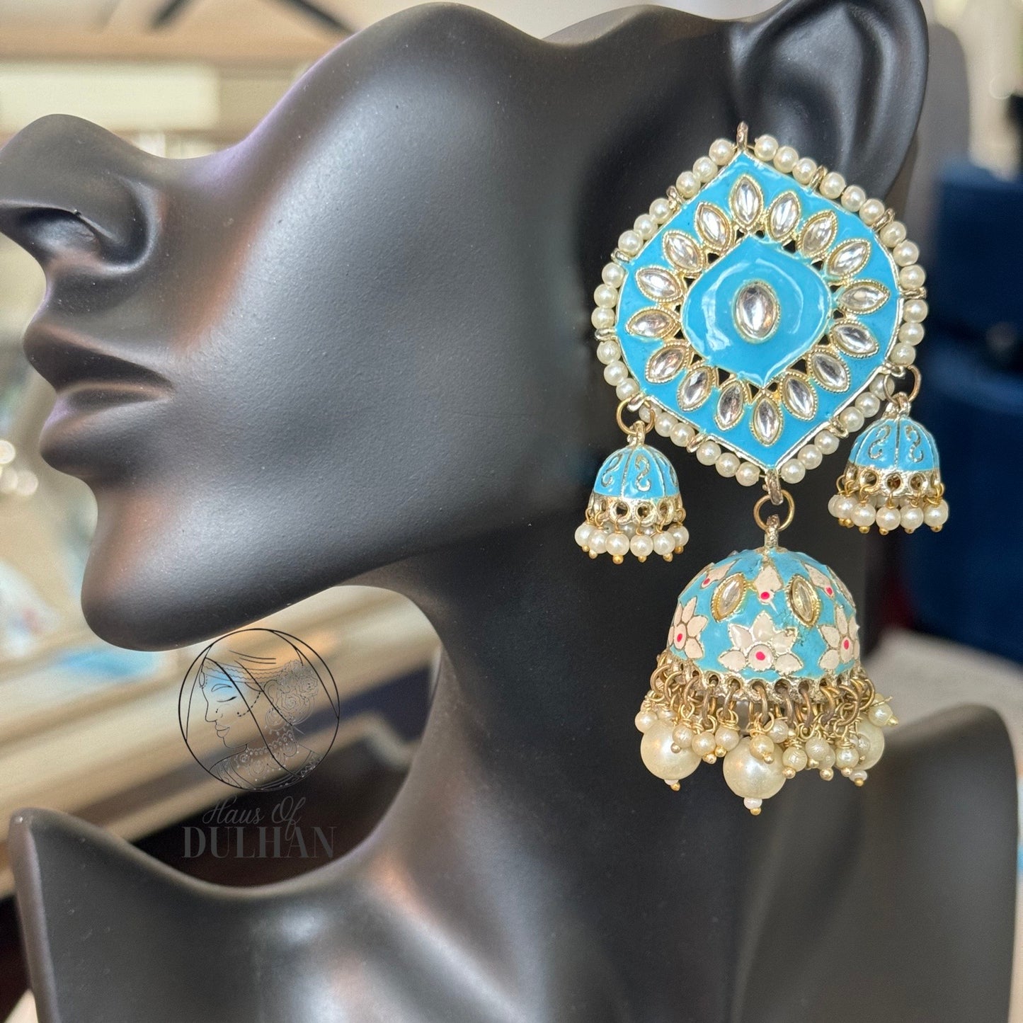 Maryam Jhumka in Blue