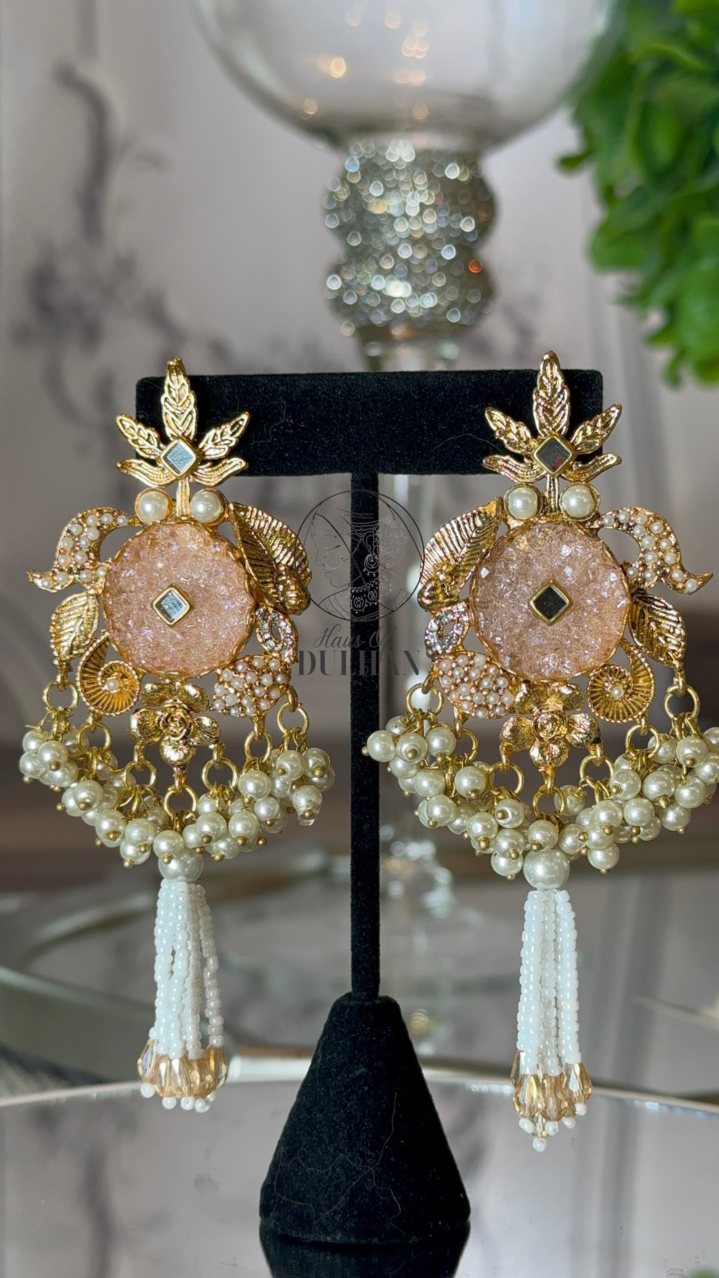 Safina Crush & Pearl earrings