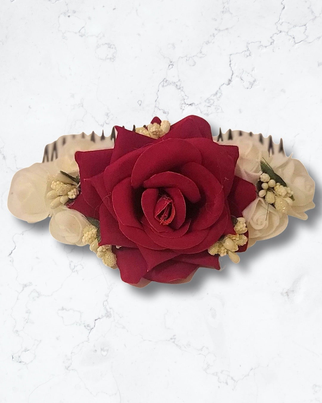 Maha- Red and White Rose Comb