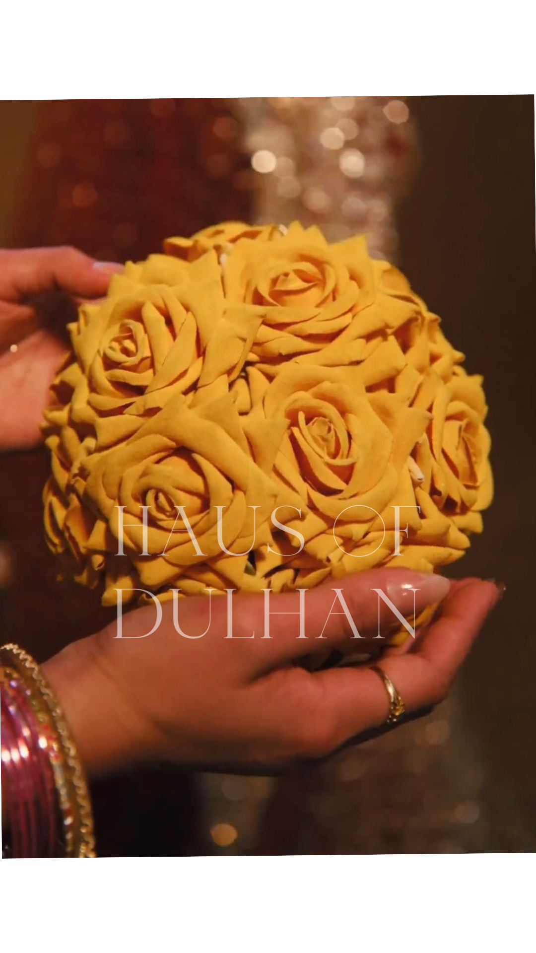 Neetu- Yellow Rose Floral Bun