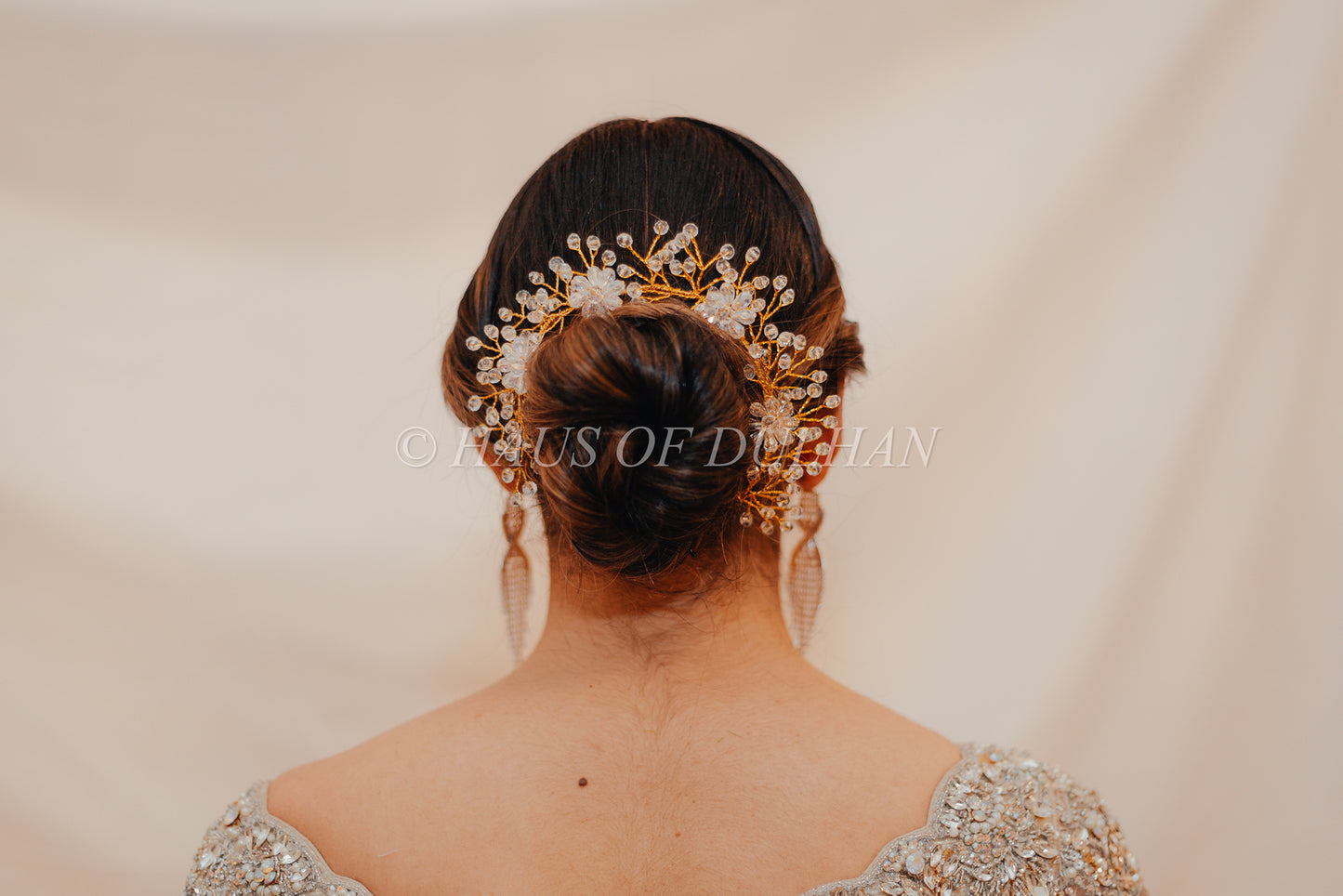 Gia- Gold & Stone Hair Piece