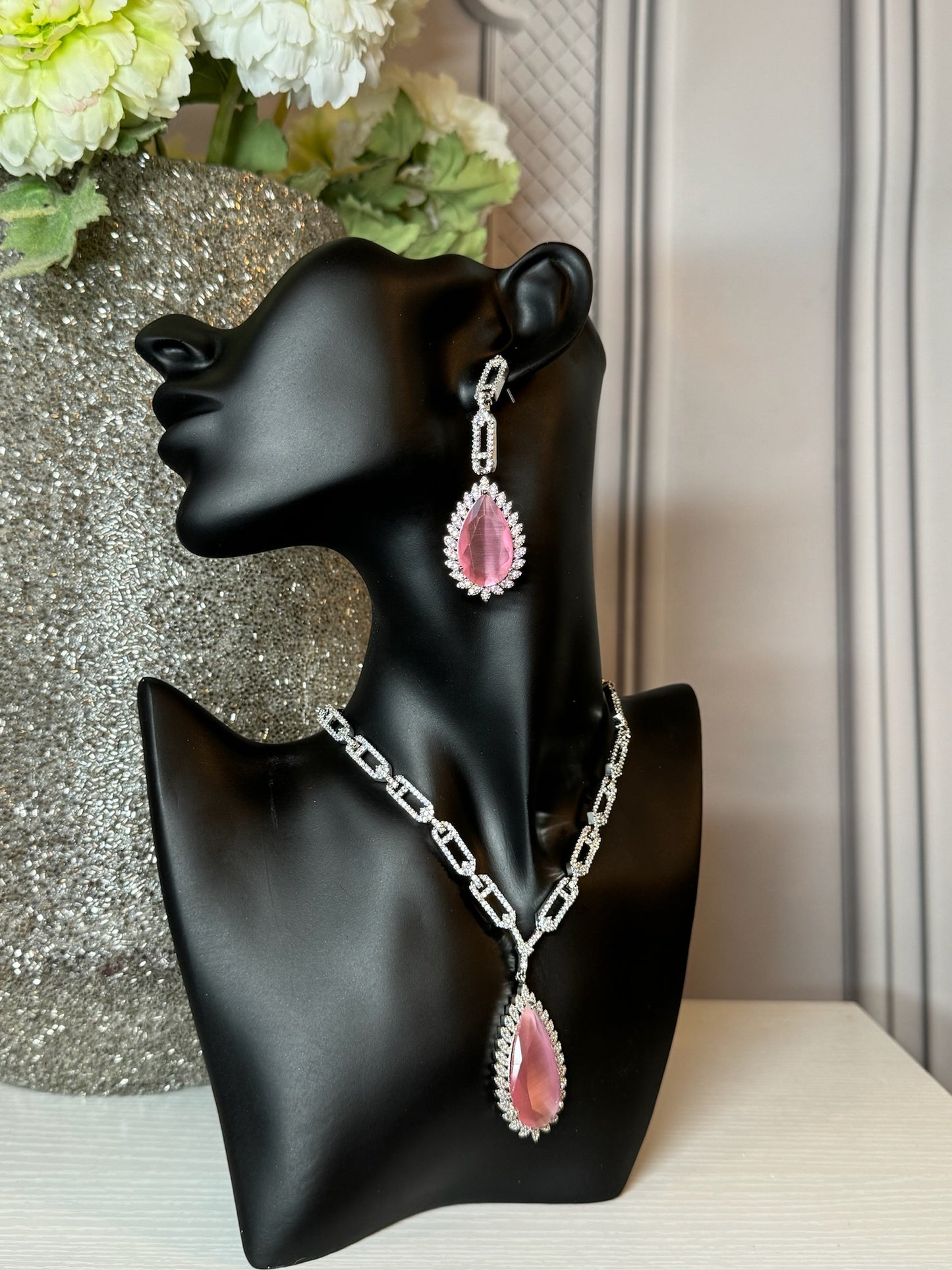 Nikki Diamonte and Pink Stone Set