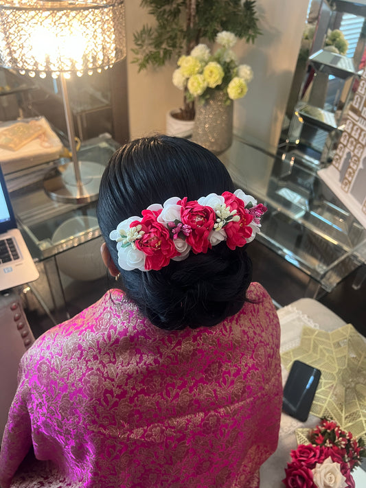 Pink and White Clip
