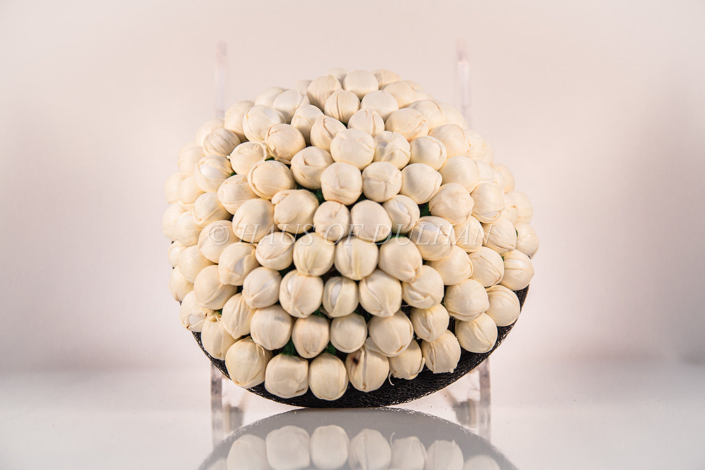 Meena- GAJRA- White Floral Bun